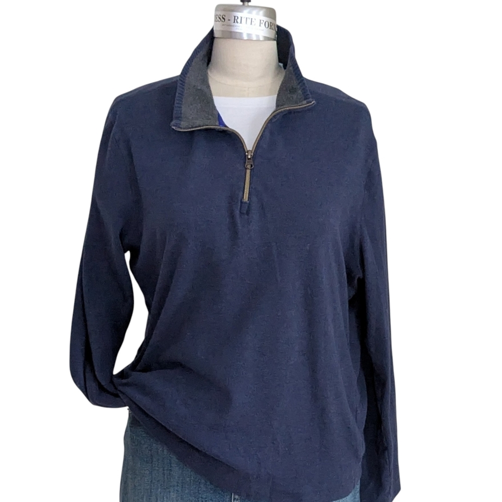 Robert Graham Quarter Zip Sweater Size XL